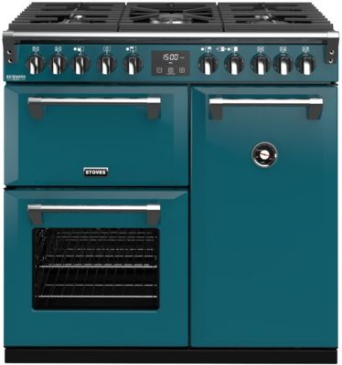 Piano de cuisson gaz STOVES RICHMOND DELUXE 90 DFT BLEU CANARD