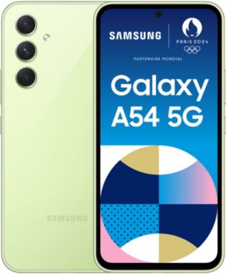 Smartphone SAMSUNG Galaxy A54 Lime 128Go 5G